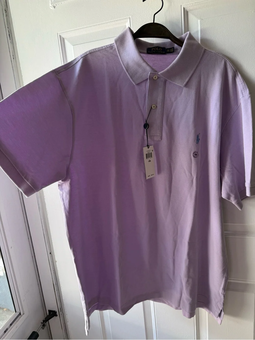Polo Ralph Lauren Men’s 1XB Powder Purple Mesh Polo Shirt Big & Tall NWT